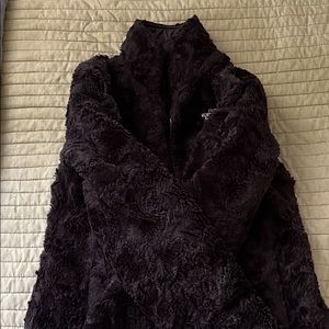 Black reversible north face coat